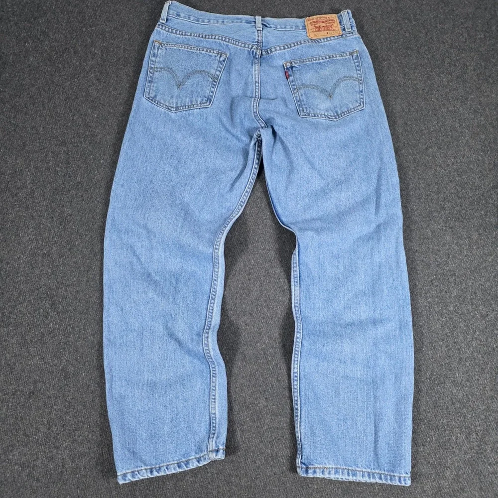 Levis 505 Regular Fit Jeans Mens 36x30 Measures 34x28.5 Blue‎ Straight Leg Denim